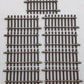 Atlas 7051 O Code 148 2-Rail Solid Nickel Silver 4-1/2" Straight Track (9) EX