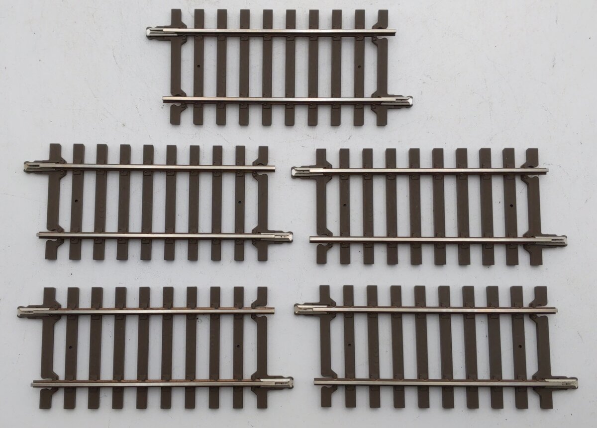 Atlas 7051 O Code 148 2-Rail Solid Nickel Silver 4-1/2" Straight Track (9) EX
