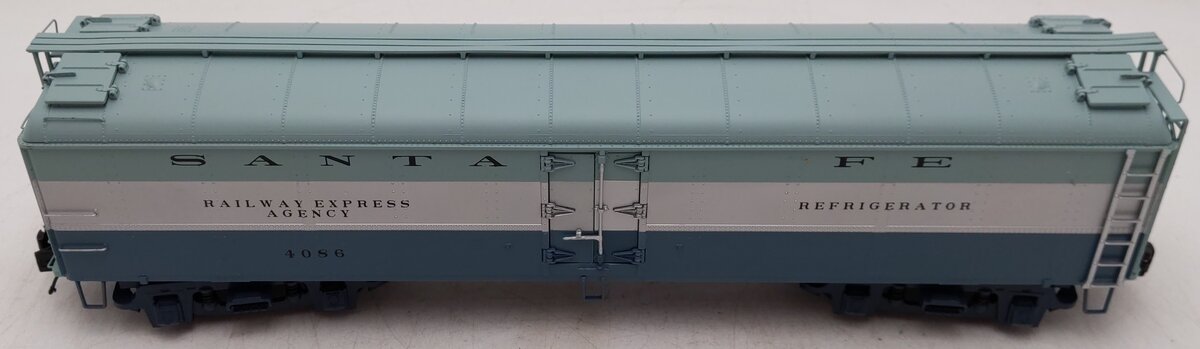 MTH 20-94178 Santa Fe Blue R50B Express Reefer Car EX/Box