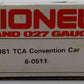 Lionel 6-0511 O Gauge TCA 1981 The Gateway To The West "St. Louis" Baggage Car VG/Box