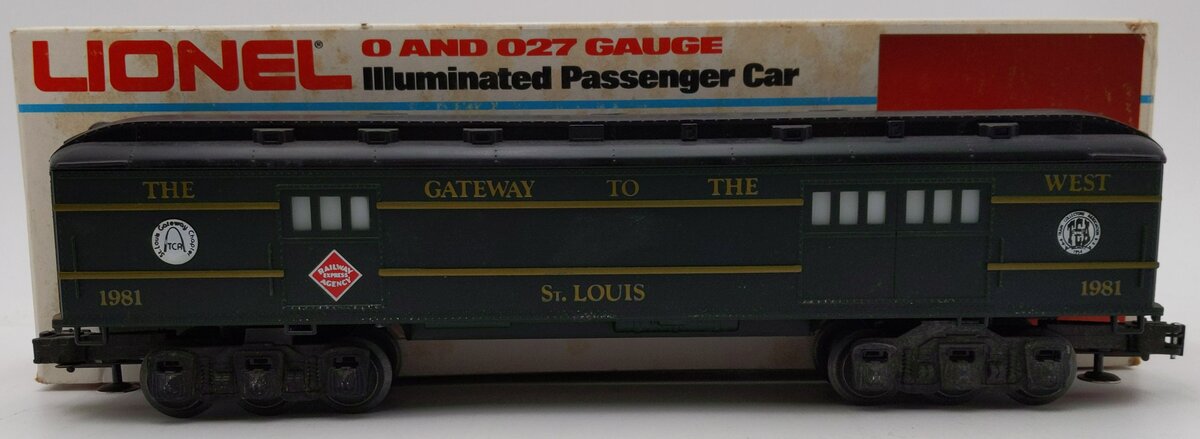 Lionel 6-0511 O Gauge TCA 1981 The Gateway To The West "St. Louis" Baggage Car VG/Box