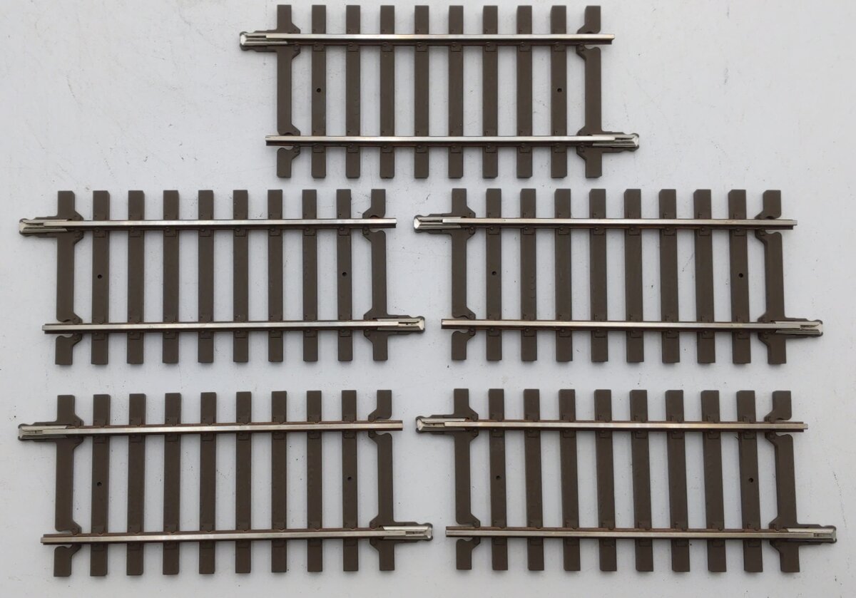 Atlas 7051 O Code 148 2-Rail Solid Nickel Silver 4-1/2" Straight Track (9) EX