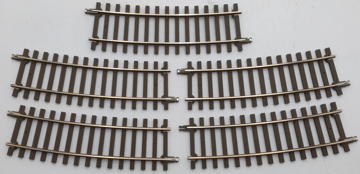 Atlas 7063 O Code 148 2-Rail Nickel Silver 36" Radius Half Curved Track (11) EX