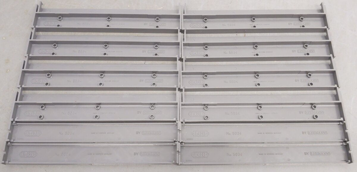 LGB 5034 G Scale Gray Plastic Platform Set EX/Box
