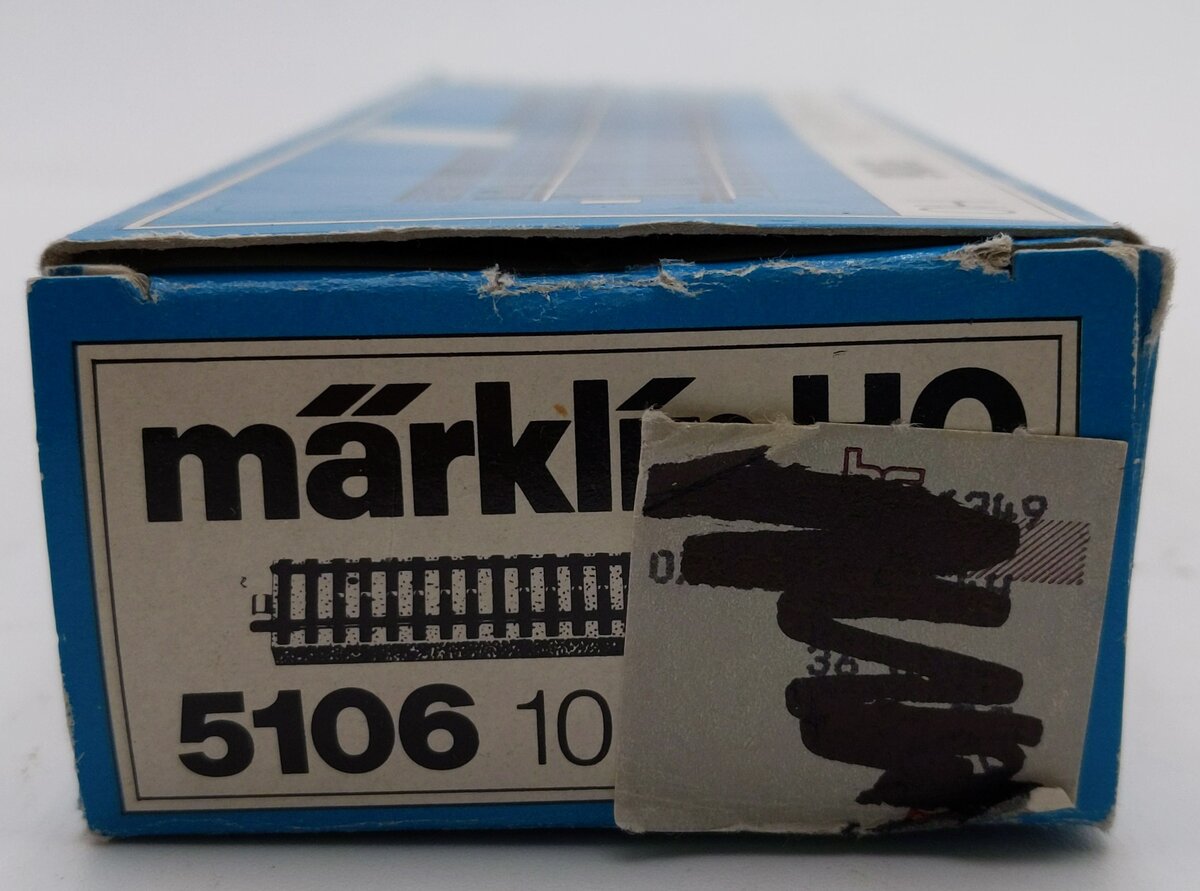 Marklin 5106 HO M Track Metal Straight Track (Box of 10) VG/Box