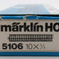 Marklin 5106 HO M Track Metal Straight Track (Box of 10) VG/Box