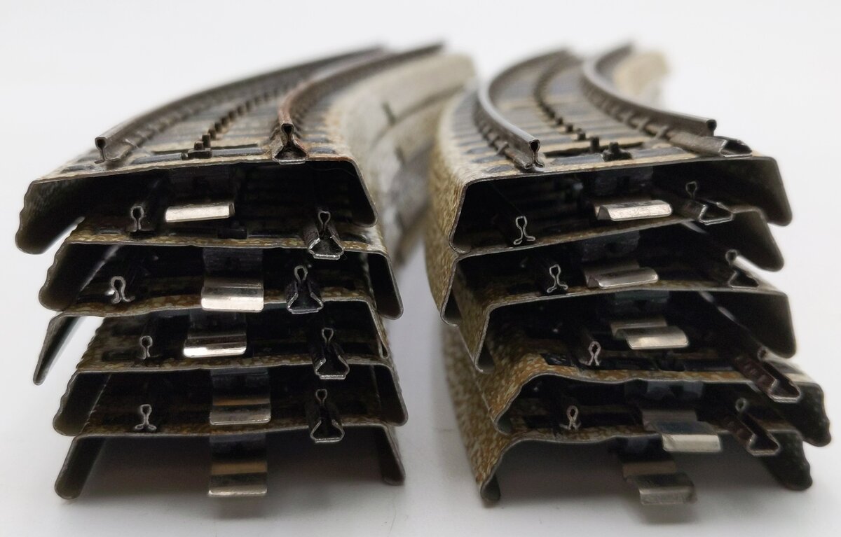 Marklin 5100 HO Scale M Track Metal Curved Track (Box of 10) VG/Box