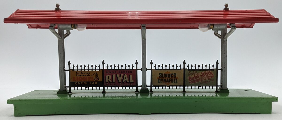 Lionel 156 Vintage O Lighted Station Platform VG