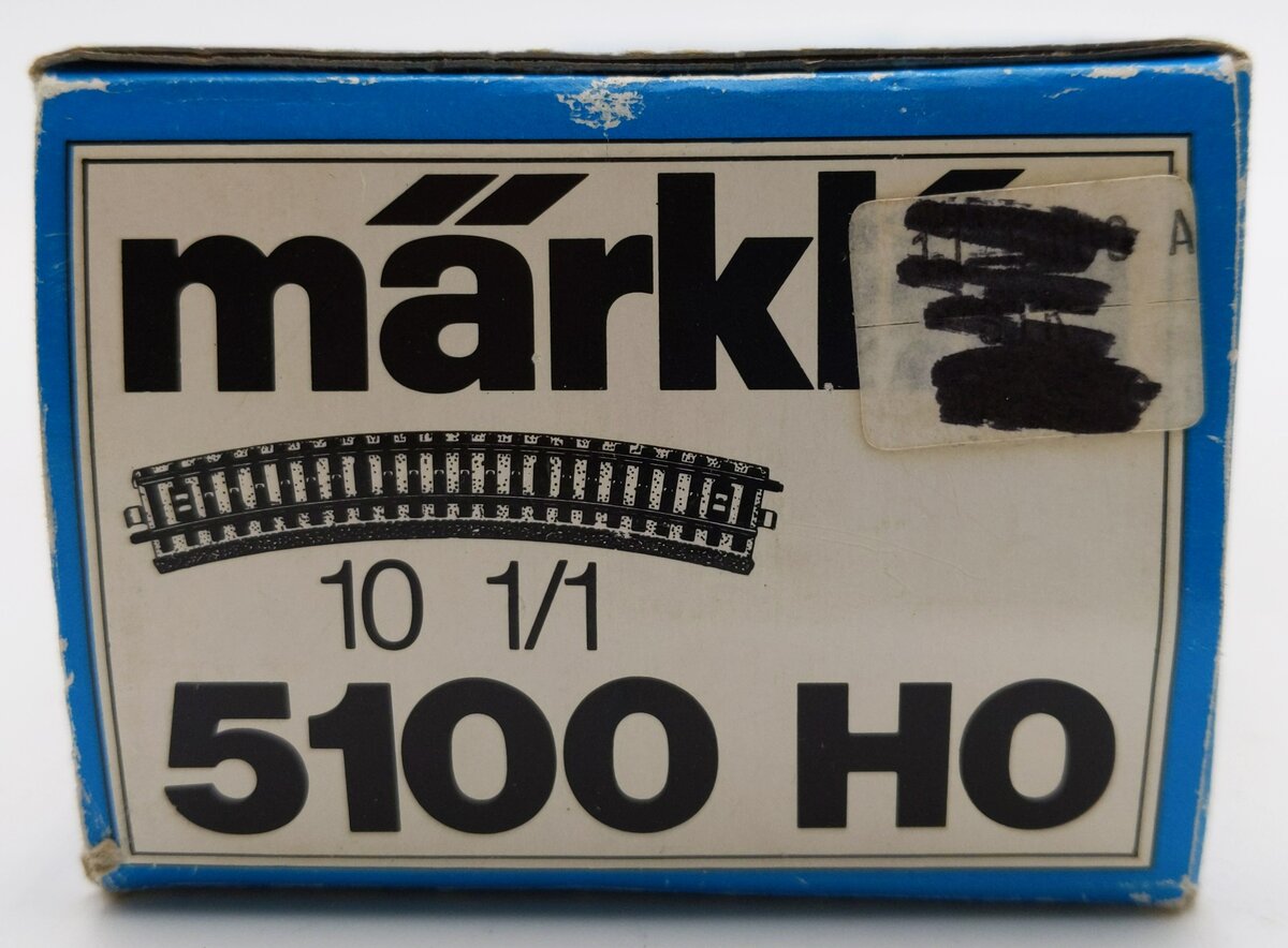 Marklin 5100 HO Scale M Track Metal Curved Track (Box of 10) EX/Box