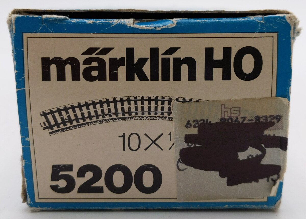 Marklin 5200 HO Scale Curved Track Sections (6) EX/Box