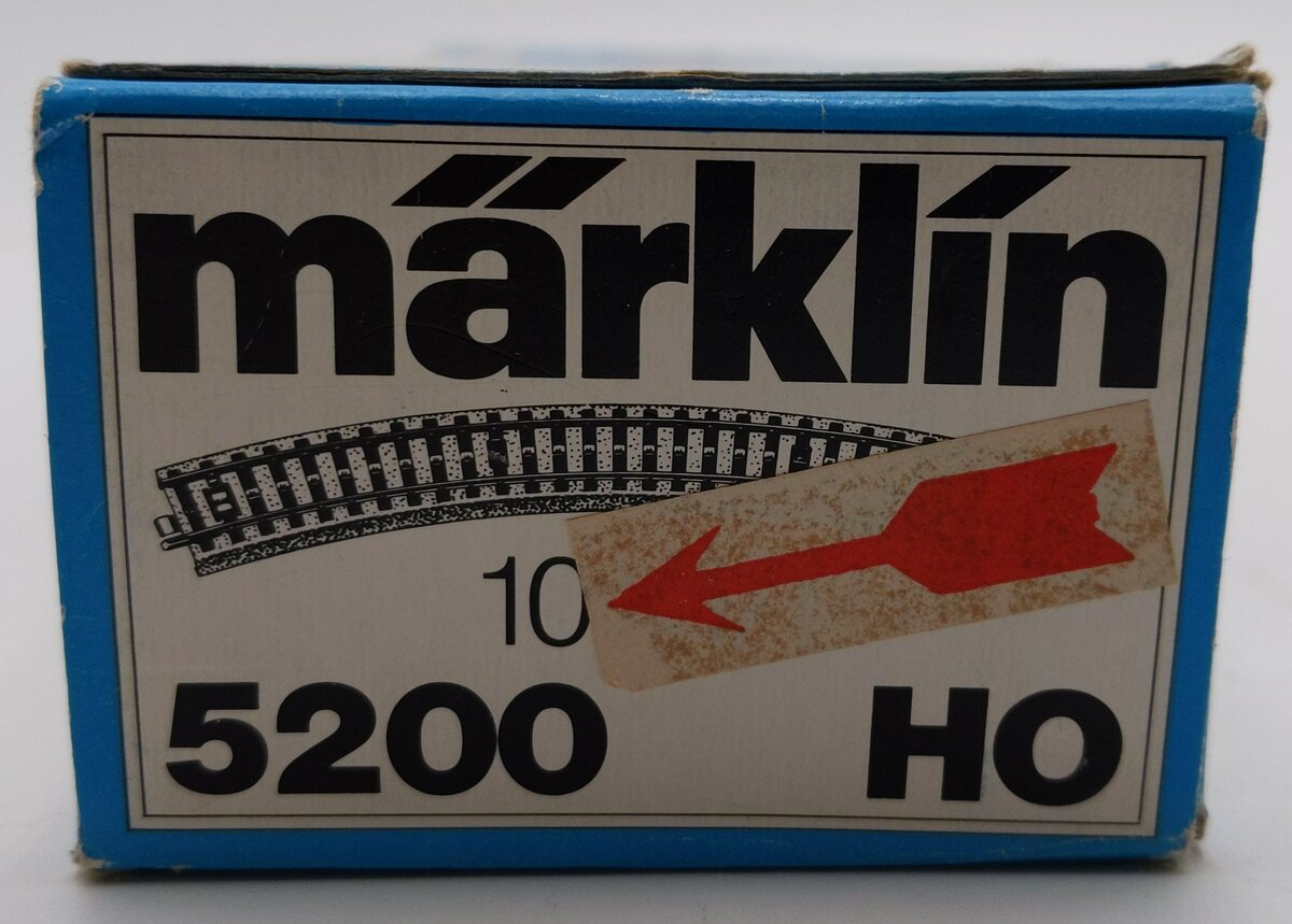 Marklin 5200 HO Curved Track (Box of 10) EX/Box