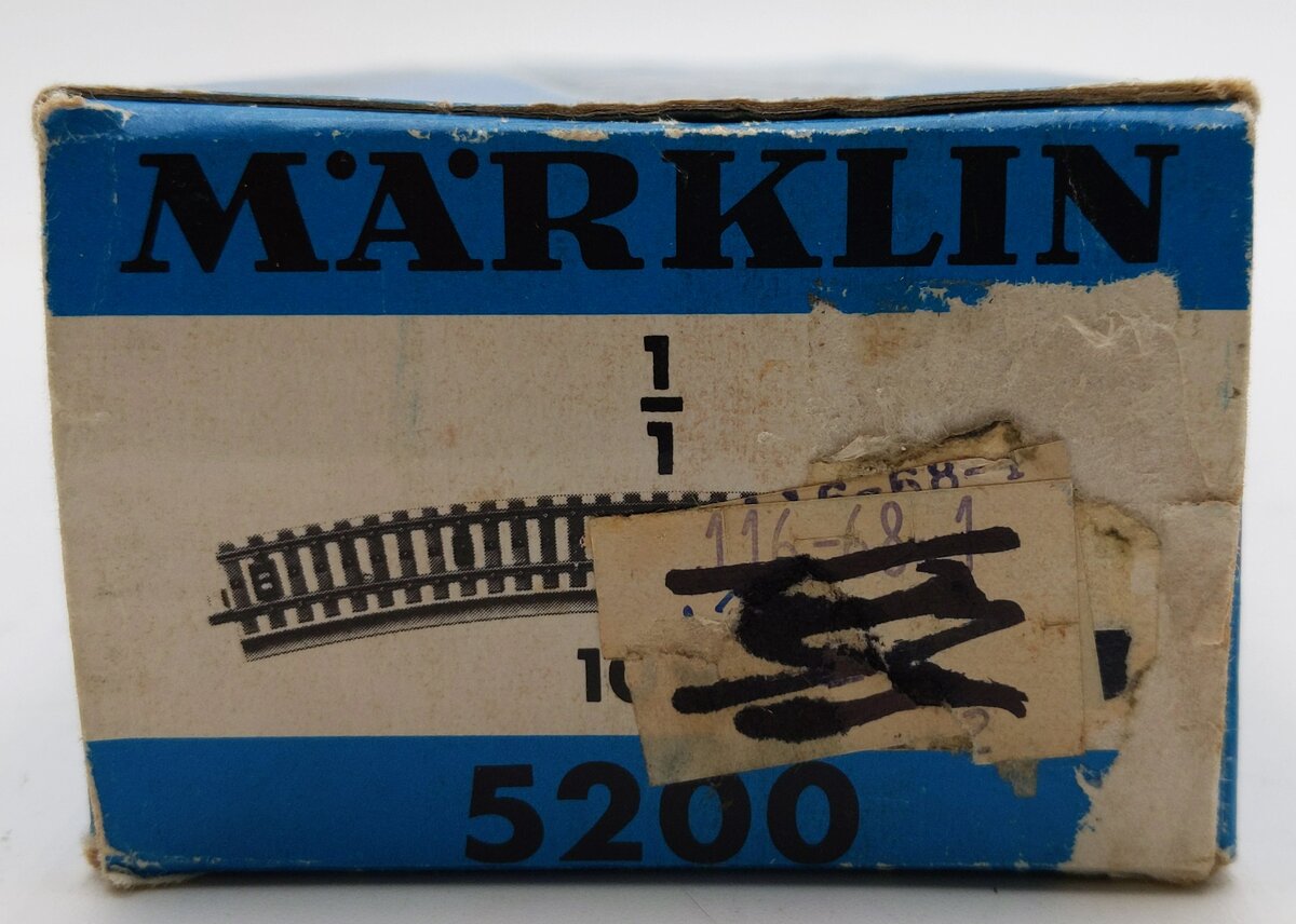 Marklin 5200 HO Curved Track (Box of 10) EX/Box