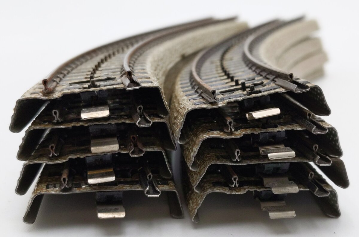 Marklin 5120 HO Scale Curved Track Sections (8) VG/Box