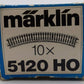 Marklin 5120 HO Scale Curved Track Sections (8) VG/Box