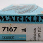 Marklin 7167 HO Scale Curved Approach Section 2-Pk VG/Box
