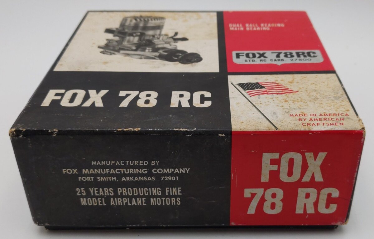 FOX 78 RC Vintage Model Airplane Engine EX/Box