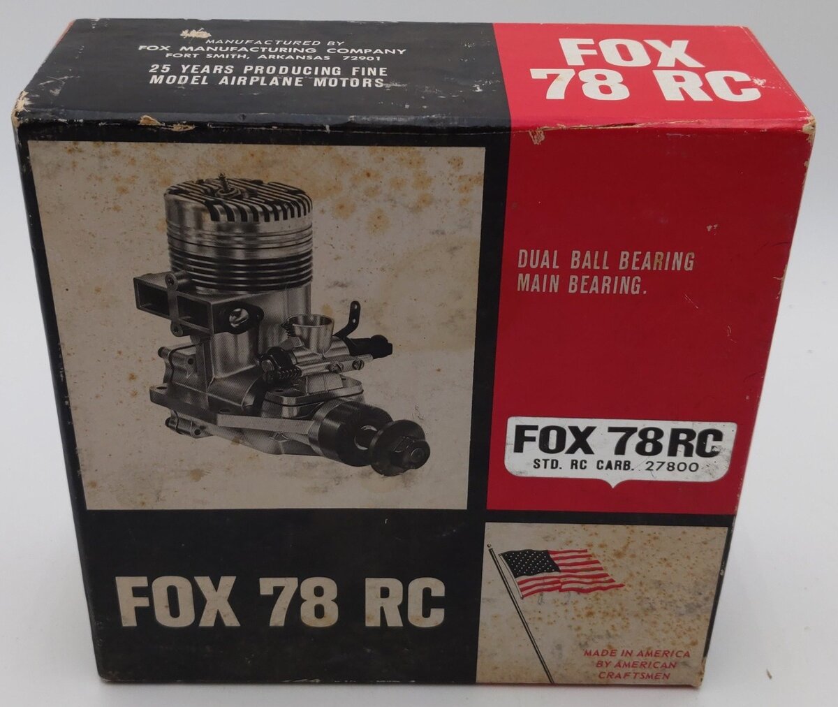 FOX 78 RC Vintage Model Airplane Engine EX/Box
