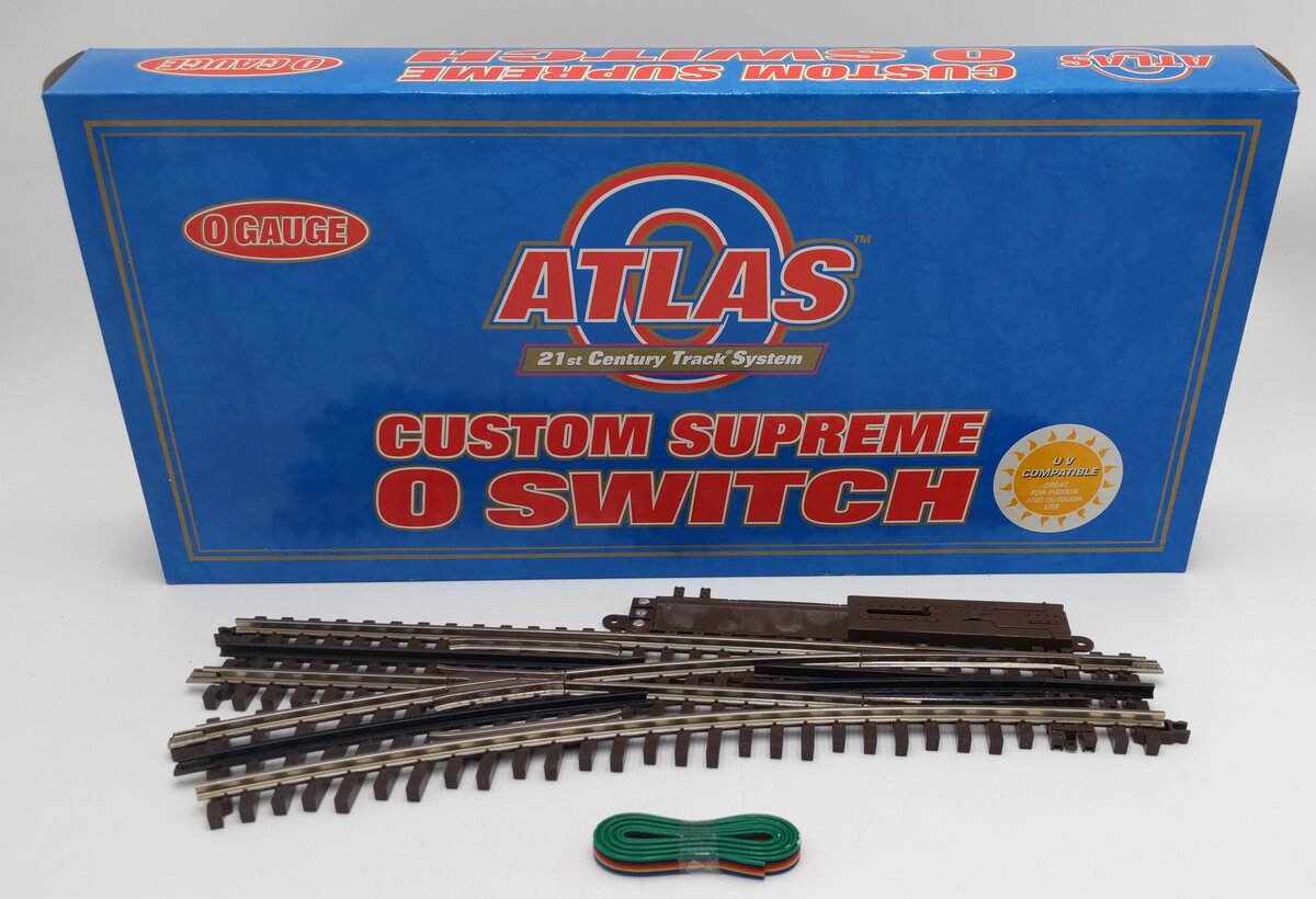Atlas 6072 O O72 Nickel Silver Left Hand Remote Switch Turnout EX/Box