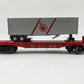 Franks 9402 O Gauge Central New Jersey Flatcar W/ Trailer VG