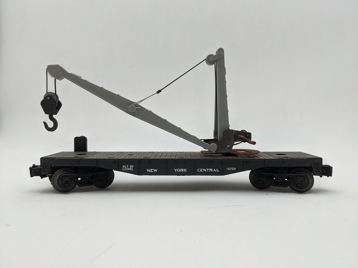 Lionel 6-16709 O Gauge New York Central Derrick Car #16709 VG
