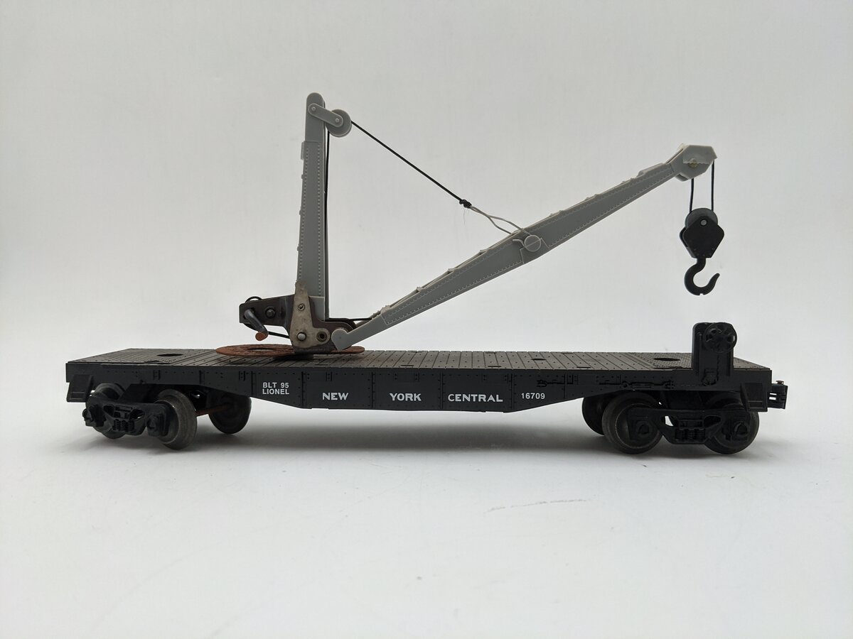 Lionel 6-16709 O Gauge New York Central Derrick Car #16709 VG