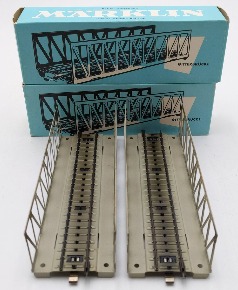 Marklin 7162 HO Scale Lattice Girder Bridge [2] VG/Box