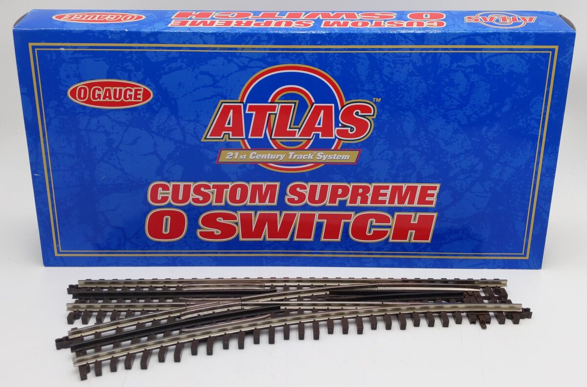 Atlas 6072 O Nickel Silver O-72 Left Hand Remote Switch Turnout VG/Box
