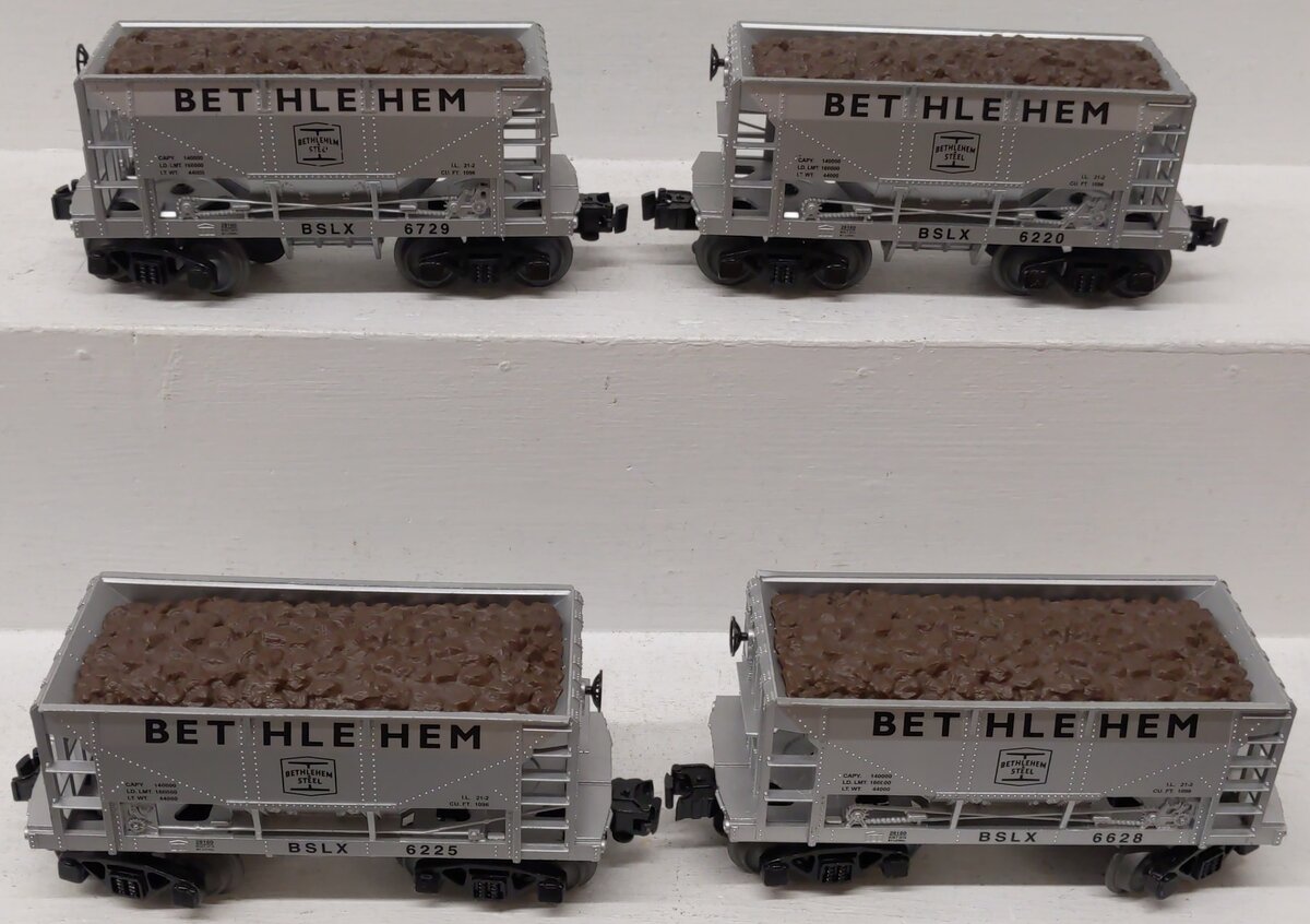 Lionel 1928160 O Gauge Bethlehem Hopper Cars (Pack of 4) EX