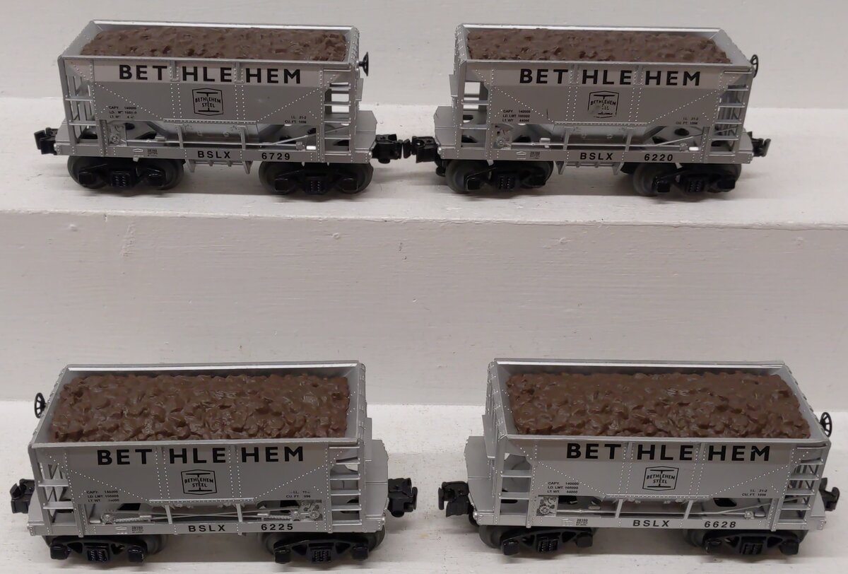 Lionel 1928160 O Gauge Bethlehem Hopper Cars (Pack of 4) EX
