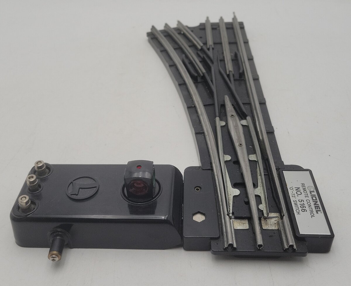 Lionel 6-5166 O Gauge O72 Left Hand Remote Switch/Turnout EX/Box
