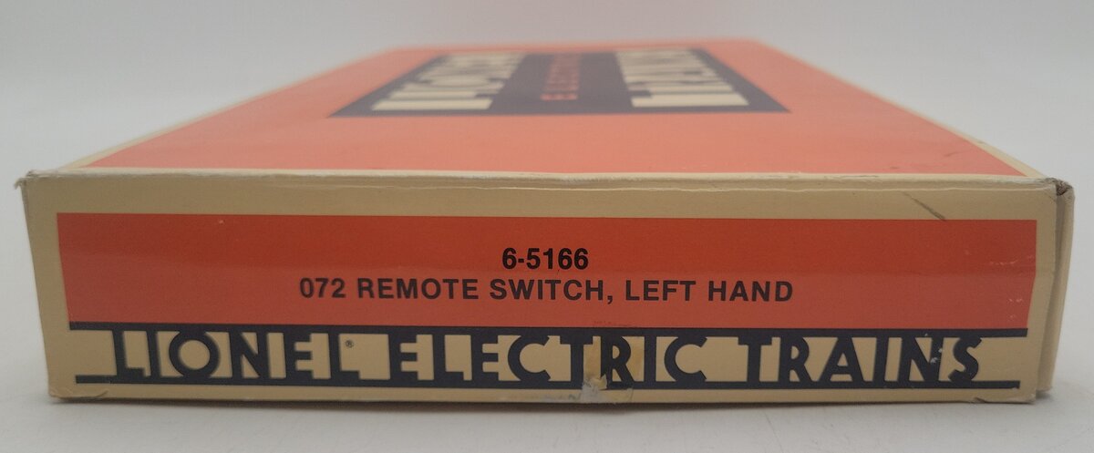 Lionel 6-5166 O Gauge O72 Left Hand Remote Switch/Turnout EX/Box