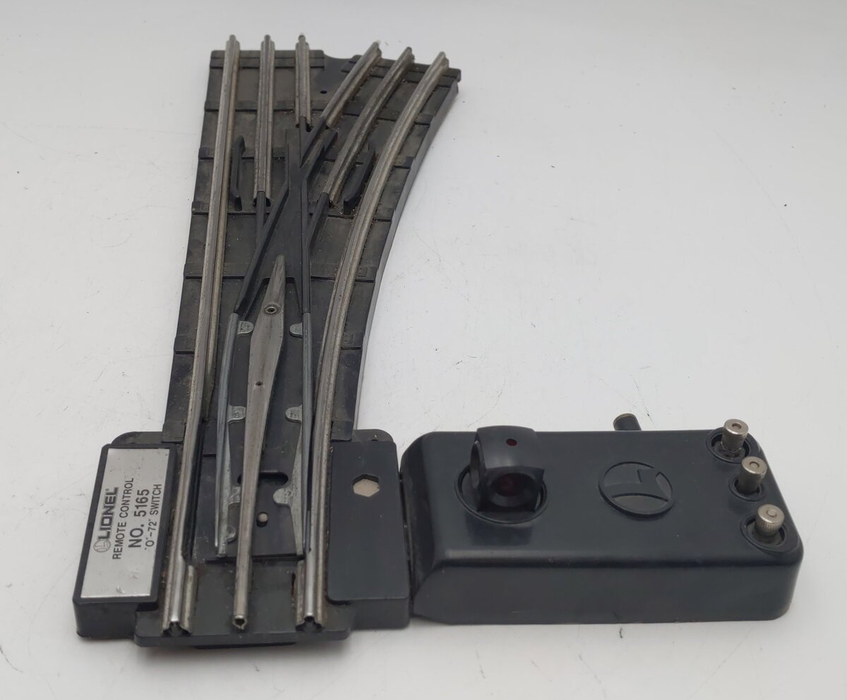 Lionel 6-5165 O72 Right Hand Remote Switch Turnout VG/Box