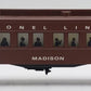 Lionel 6-19016 O Gauge Lionel Lines Madison Passenger Car #9016 EX