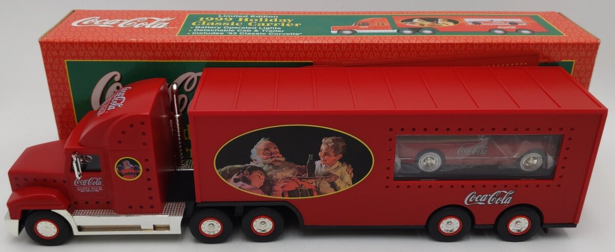 Coca-Cola 1:32 1999 Holiday Classic Carrier w/'53 Classic Corvette EX/Box