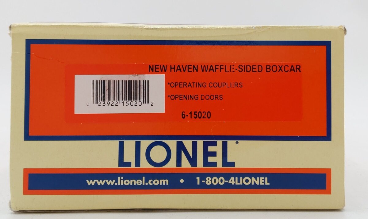Lionel 6-15020 New Haven Waffle Side Boxcar LN/Box