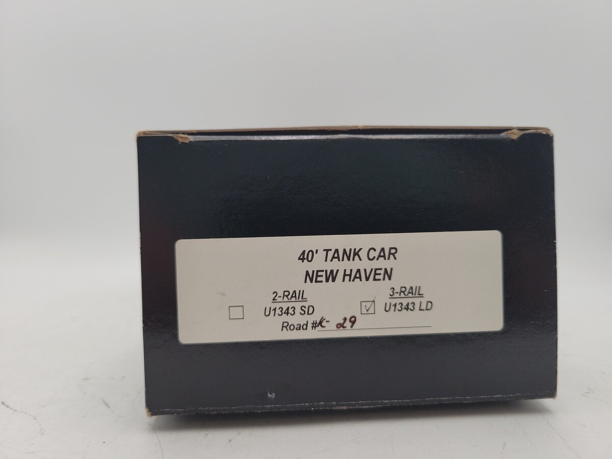 Weaver U1343 O Gauge New Haven Tank Car #K-29 EX/Box