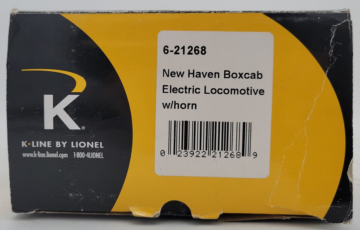 K-Line 6-21268 O Guage New Haven Electric Locomotive Boxcab w/ Horn LN/Box