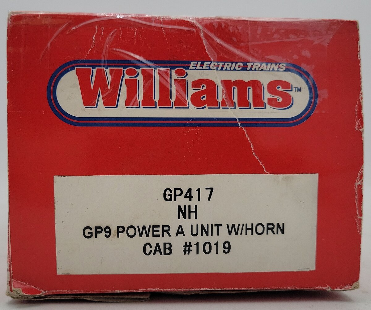 Williams GP417 O Gauge New Haven GP-9 Power A Unit w/Horn #1019 LN/Box