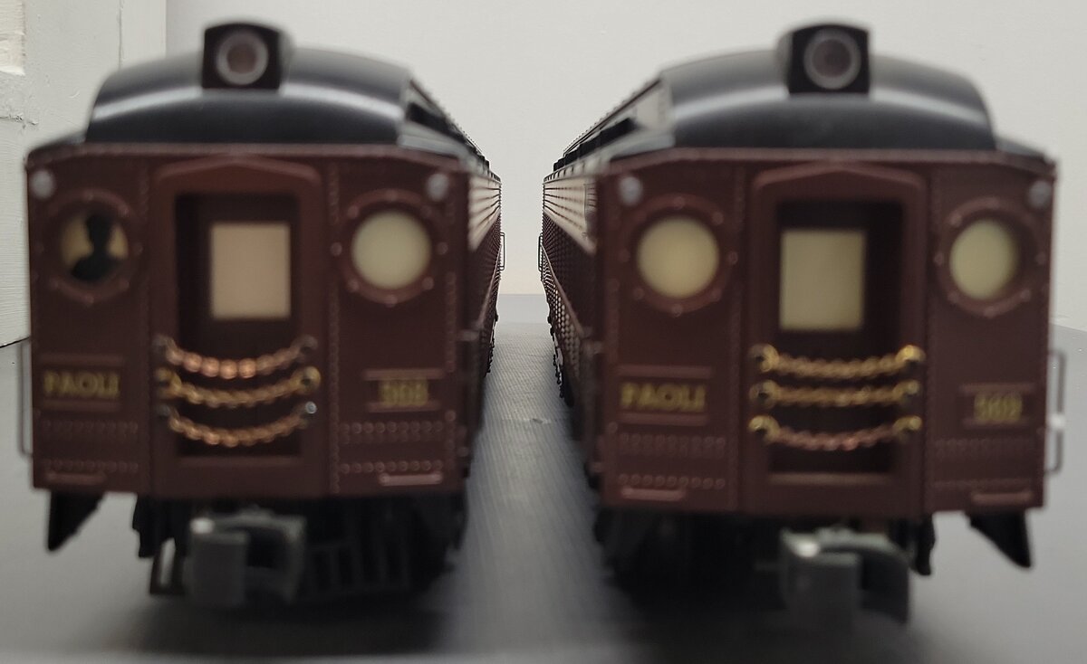K-Line K-2702 Pennsylvania 17.5" Heavyweight Interurban Cars (Set of 2) LN/Box