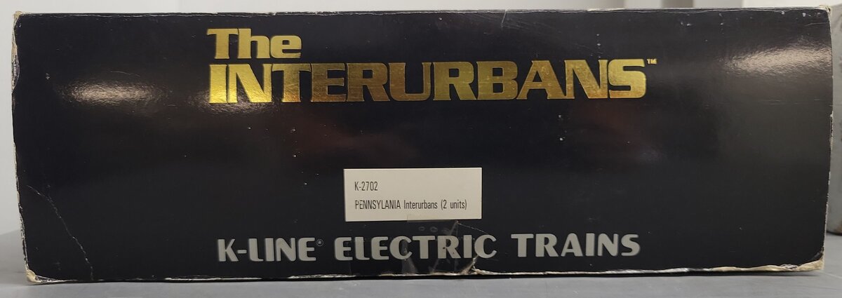 K-Line K-2702 Pennsylvania 17.5" Heavyweight Interurban Cars (Set of 2) LN/Box