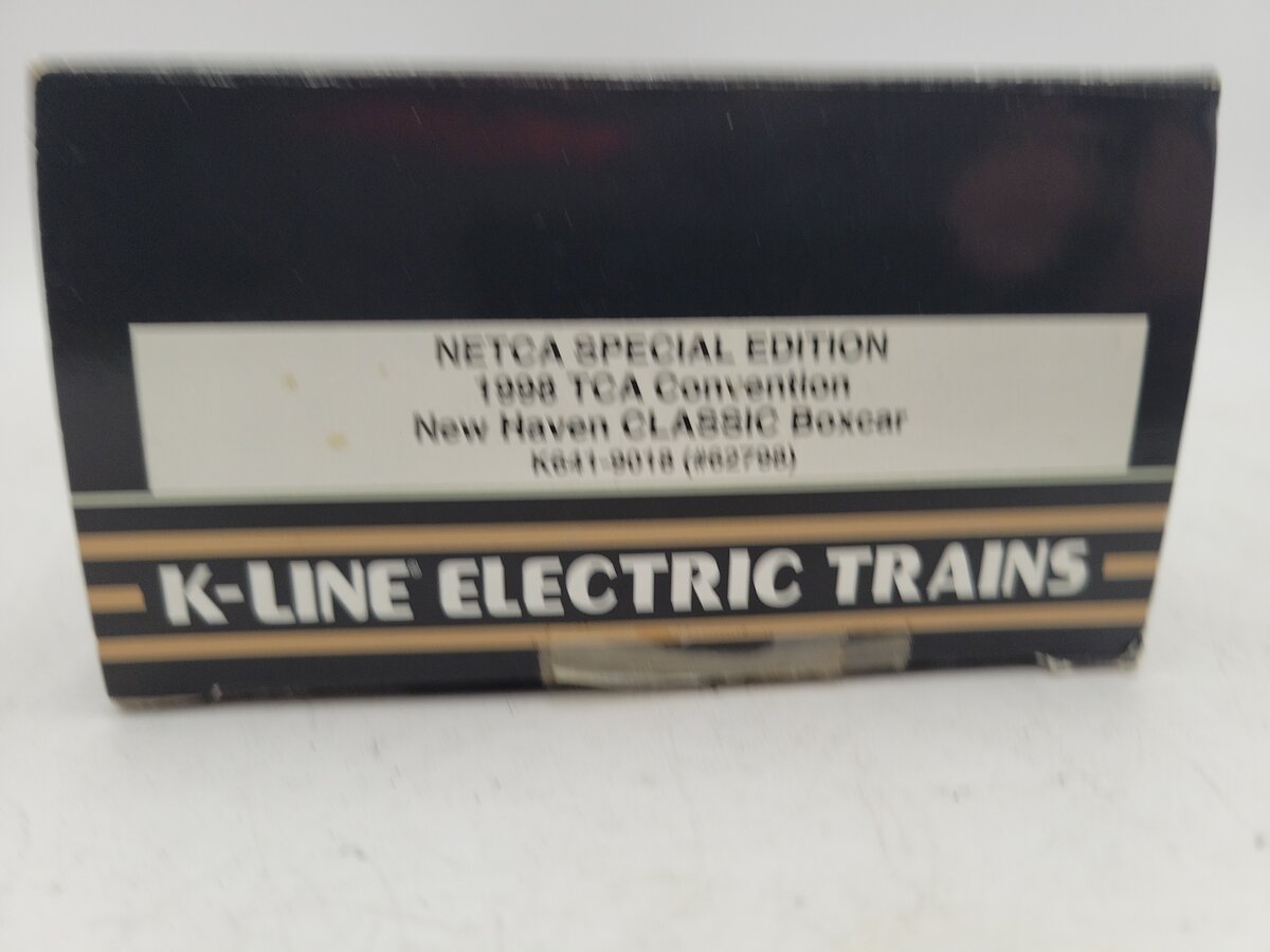 K-Line K641-9018 O Gauge New Haven 1998 TCA Convention Boxcar #62798 EX/Box