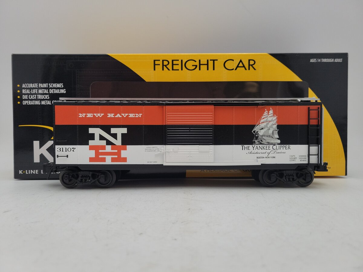 Lionel K-Line 6-22680 O Gauge New Haven Yankee Clipper Boxcar #31107 LN/Box