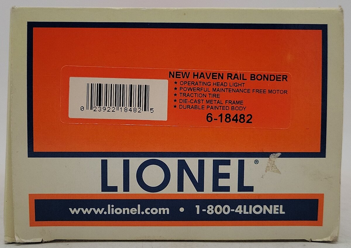 Lionel 6-18482 O Gauge New Haven Rail Bonder Motorized Unit #16 VG/Box
