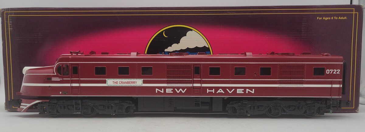 MTH 20-2438-1 O Gauge New Haven "The Cranberry" DL-109 Diesel Engine w/PS2 #0722 EX/Box