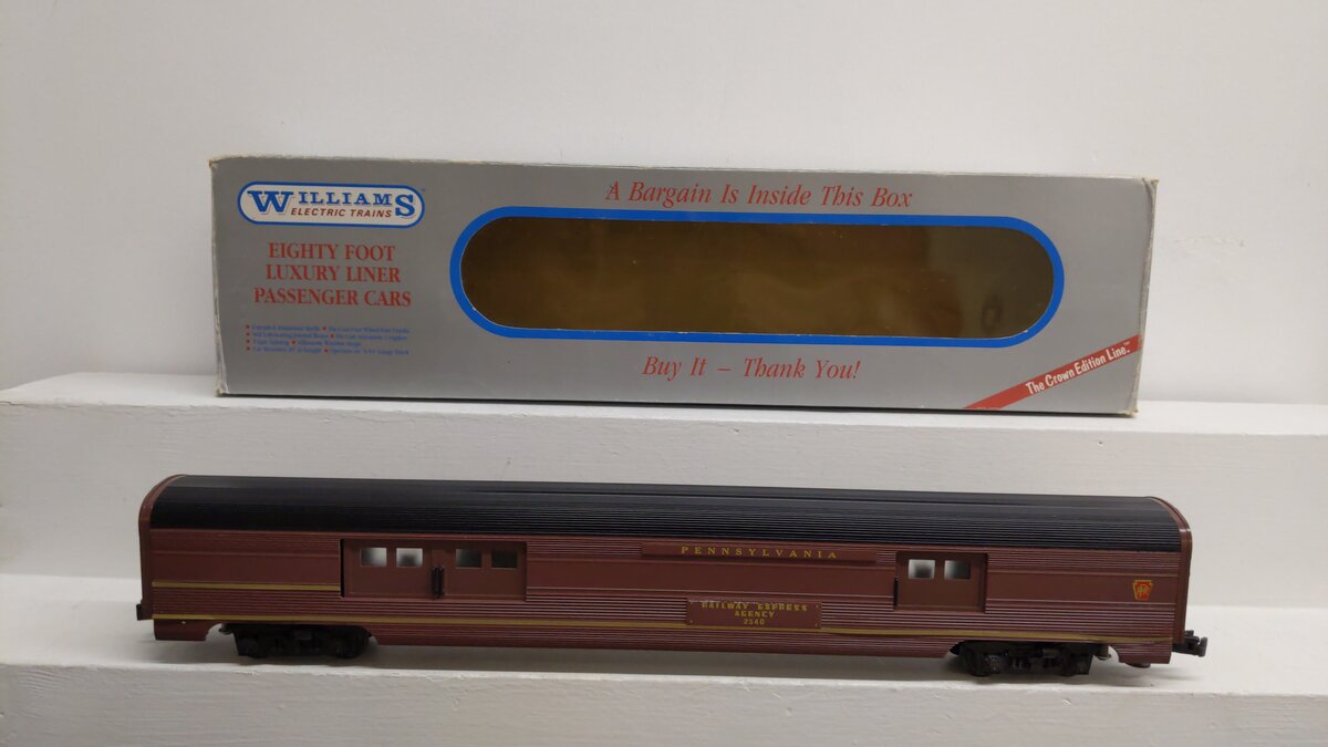 Williams O Gauge Pennsylvania Baggage Car #2540/Box