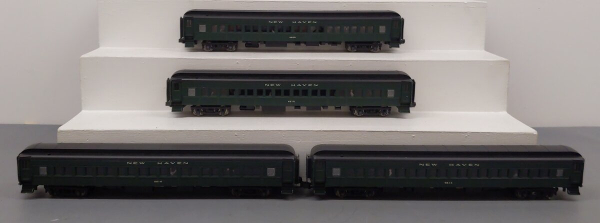 Golden Gate Depot O Gauge New Haven 80' Coach 4-Car Set EX/Box