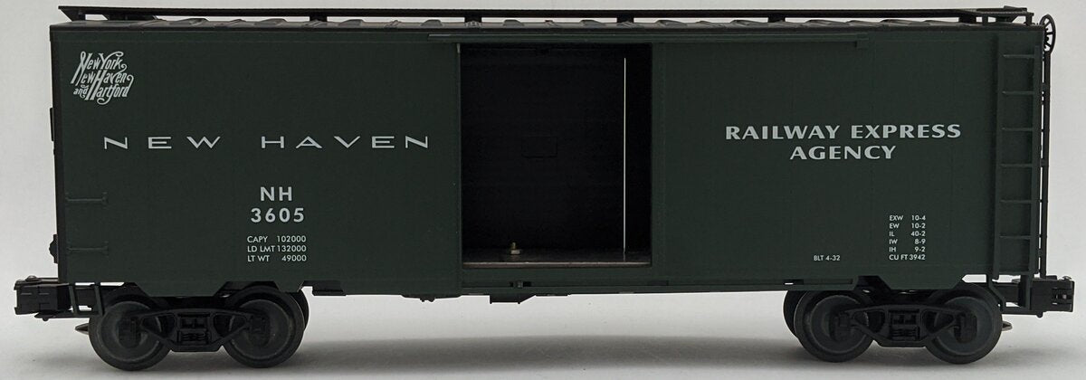 Weaver EBC63L 40' Express Boxcar New Haven #3605 3-Rail VG/Box