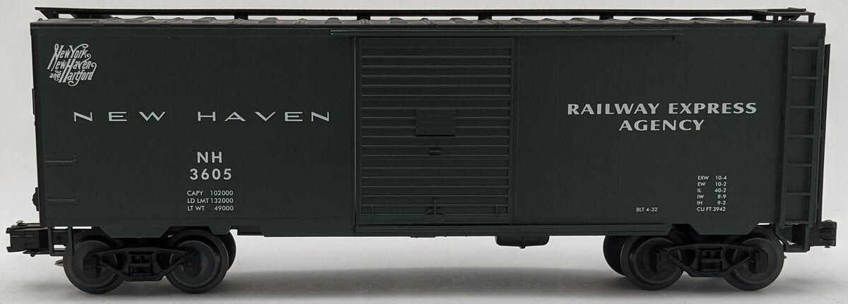 Weaver EBC63L 40' Express Boxcar New Haven #3605 3-Rail VG/Box