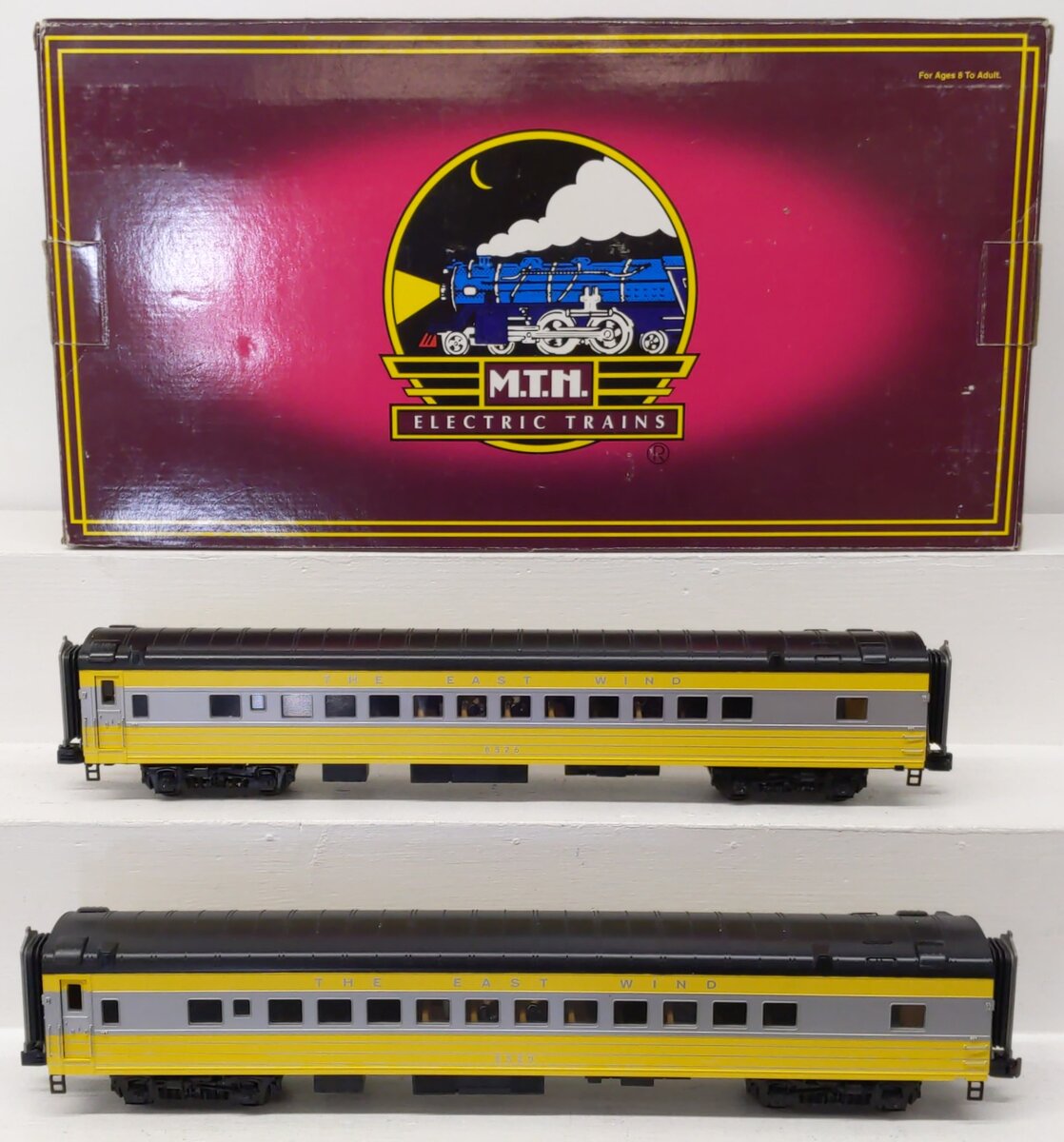 MTH 20-5631C O Gauge New Haven "East Wind" Passenger Car Set (Set of 2) EX/Box