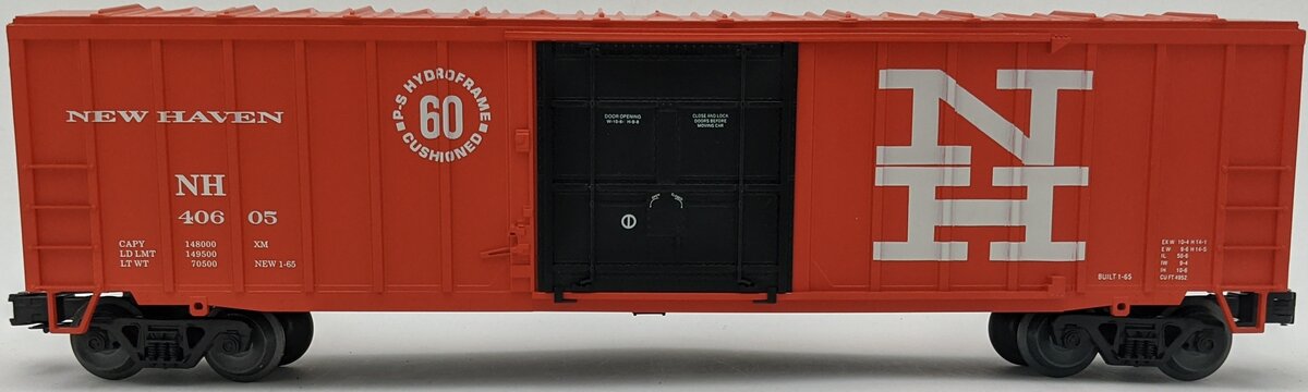 Weaver U14019L O Gauge New Haven Plug Door Boxcar #40605 VG/Box